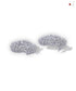 SILVER ALL WHITE PARTY DANGLERS